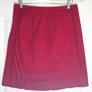 Maeve Anthropologie Women's Skirt A-Line Size 6 Office Mini Business Maroon
